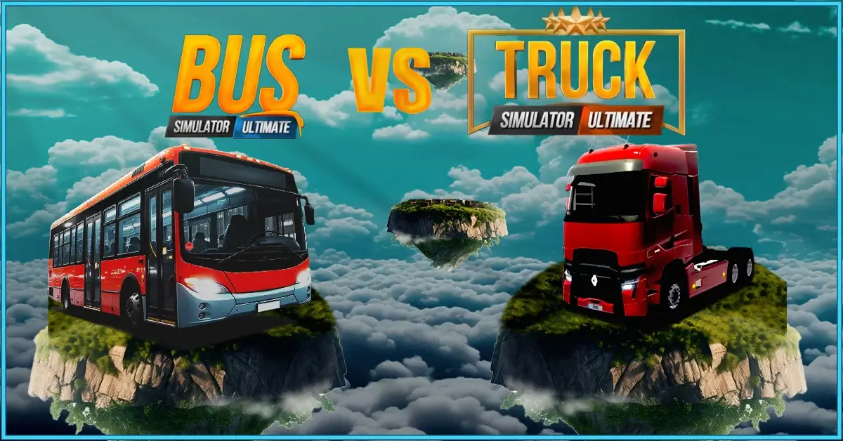 Bus simulator ultimate vs Truck simulaotr ultimate feature image