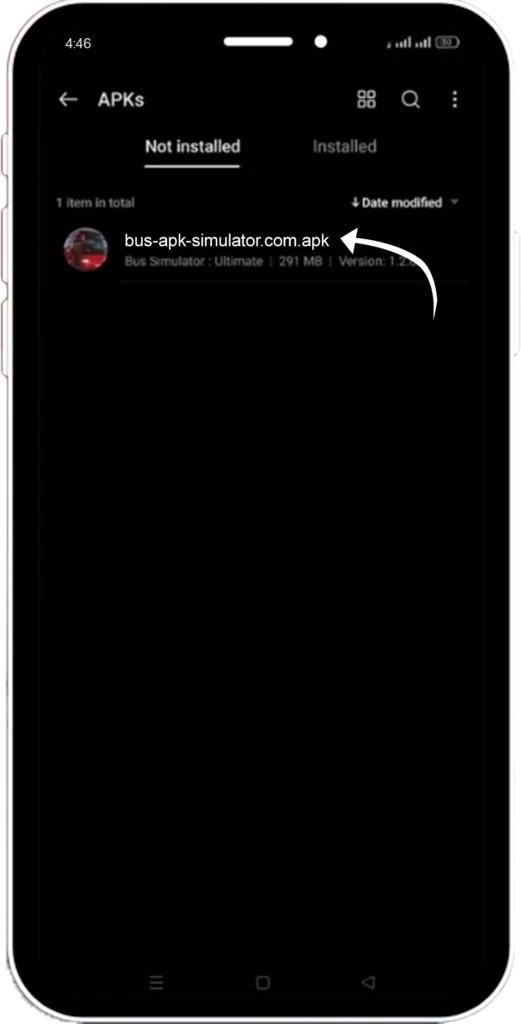 Step 3 Click on bus simulator mod apk 1